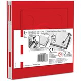 Lego Crvena četvrtasta bilježnica s gel kemijskom olovkom LEGO®, 15,9 x 15,9 cm | shoptok.hr