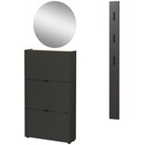 Germania Antracitno sivi set za hodnik 101x200x22 cm Ameca – | shoptok.hr