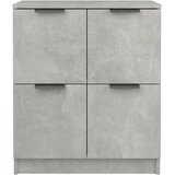  Komoda 2 kom siva boja betona 60x30x70 cm od konstruiranog drva | shoptok.hr