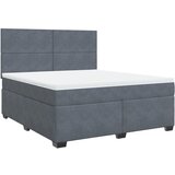  Krevet s oprugama i madracem tamnosivi 180x200 cm baršunasti | shoptok.hr