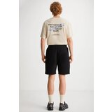 Dewberry 89749 Mens Sport Style Pocket Shorts-BLACK | Shoptok.si