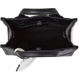 Karl Lagerfeld Ročna torbica črna / srebrna / off-bela | Shoptok.si