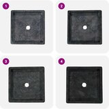  Umivaonik crni 40 x 40 x 10 cm mramorni | Shoptok.si