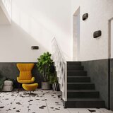  Stenska keramična svetilka PONTIUS črna, (21347359) | Shoptok.si