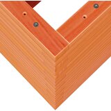 vidaXL Vrtno cvetlično korito vošč. rjavo 90x40x68,5 cm trdna borovina | Shoptok.si
