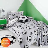 Catherine Lansfield Svetlo siva otroška posteljnina za zakonsko posteljo iz flisa 200x200 cm Football – | Shoptok.si