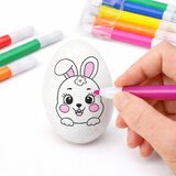  Easter Styrofoam Eggs For Painting Markers Rabbit Pattern D 6pcs | shoptok.hr