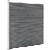  Set WPC ograda 6 kvadratnih + 1 kosa 1138 x 186 cm sivi | Eponuda.com