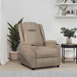 vidaXL Naslanjač kapučino barve umetno usnje | Shoptok.si