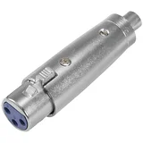 30226564 XLR adapter [1x ženski cinch konektor - 1x XLR vtičnica 3-polna], (20428053)