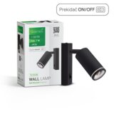  Zidna svjetiljka Green Tech, grlo GU10, IP20, crna boja | Eponuda.ba