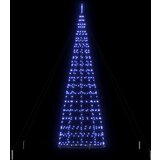 vidaXL LED božićno drvce s 800 LED svjetlima Plava 400 cm Željezo | shoptok.hr