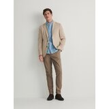 Reserved - Karirast suknjič slim fit - Bež | Shoptok.si