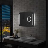 vidaXL kupaonsko LED zidno ogledalo sa senzorom na dodir 80 x 60 cm | shoptok.hr