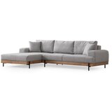 Atelier Del Sofa ugaona garnitura Eti Oak Left Grey | ePonuda.com