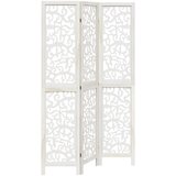 Maison Chic Paravan - Sobne pregrade 3-delni bel trden les pavlovnije, (22111992) | Shoptok.si