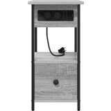  Noćni ormar Sivi hrast sonoma 60 x 30 x 61 cm Konstruirano drvo | shoptok.hr