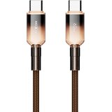 Moxom USB kabl MX-CB309, Tip-C na Tip-C, 1 m, Braon Cene