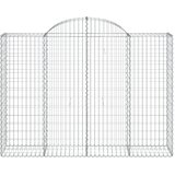  Lučne gabionske košare 30 kom 200 x 50 x 140/160 cm željezne | shoptok.hr