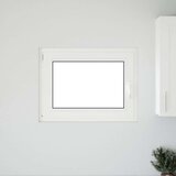  Okno za klet RISOR 80 x 60 cm PVC in steklo Bela, (5000215261) | Shoptok.si