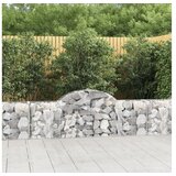  Lučne gabionske košare 4 kom 200x30x60/80 cm pocinčano željezo | shoptok.hr