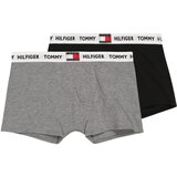 Tommy Hilfiger Underwear Gaće siva melange / crvena / crna / bijela | shoptok.hr