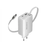 charger OnCharge 65RC Build-In Cable USB-C 65W 1xPD 1xQC EU White