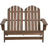 Maison Chic Vrtni Stoli - Stol za vrt Adirondack za 2 osebi trden les jelke rjav JS622, (21878282) Cene