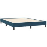  Okvir kreveta bez madraca tamnoplavi 140x210 cm baršun | shoptok.hr