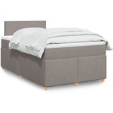  Krevet s oprugama i madracem smeđesivi 120 x 200 cm od tkanine | shoptok.hr