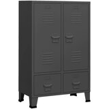 Furnova Industrijska garderobna omara antracitna 67x35x107 cm jeklo, (21930369) | Shoptok.si