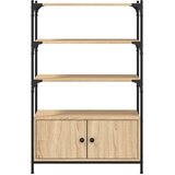  Regal za knjige s 3 razine boja hrasta 70x30x109 5 cm drveni | shoptok.hr