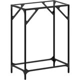 Maison Chic konzolna miza - miza ob steni s stekleno površino 60x35x81 cm jeklo, (21786010) Cene
