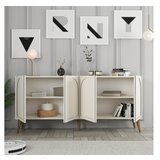 Hanah home komoda lyon 81 cream walnut Cene