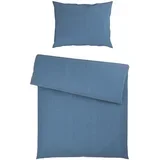 POSTELJNINA Mavie 140/200 cm saten modra