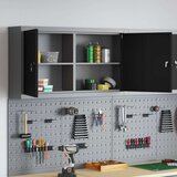 vidaXL omara za orodja Siva, črna Hladno valjano jeklo 100 x 20 x 55 cm | Shoptok.si