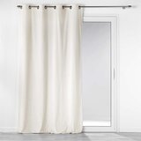 Douceur d intérieur Kremno bela zavesa iz rebrastega žameta 140x260 cm Casual – Cene