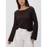 Reserved Pulover od tankog pletiva - smeđi | shoptok.hr