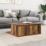 vidaXL Stolić za kavu Staro drvo 80 x 80 x 31 cm Konstruirano drvo | shoptok.hr