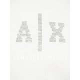 Armani Exchange Majica srebrna / transparentna / bela | Shoptok.si