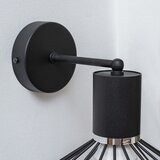  Zidna lampa SOLANO 1xE27/15W/230V crna/sjajni hrom | Eponuda.com