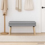  Klupa s dvostrukim slojem Svjetlosiva 110 x 40 x 47 cm Tkanina | Eponuda.com