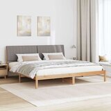  Okvir za krevet s uzglavljem Smeđa 200 x 200 cm tkanina | shoptok.hr