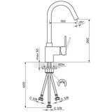 Rosan baterija za sudoperu - 3 cevi Quadro white | ePonuda.com