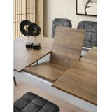 Hanah home Cunda - 2981 WalnutWhite Extendable Dining Table | ePonuda.com