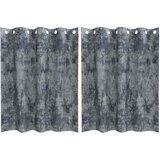  Baršunaste zavjese 2 pcs Srebrno Siva 140 x 140 cm Baršun | shoptok.hr