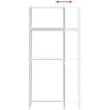  Polica za perilicu rublja Bijelo 70 x 27 x 136 cm Aluminij | shoptok.hr