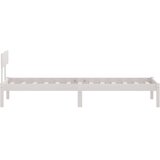  Okvir za krevet od masivne borovine bijeli 90 x 190 cm mali | Eponuda.com