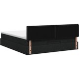  od pjene s madracem i LED-om Crna 160 x 200 cm Tkanina | shoptok.hr