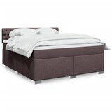 Maison Chic Box spring postelja - Vzmetna postelja z vzmetnico temno rjava 180x200 cm blago SL5359, (21906884) | Shoptok.si